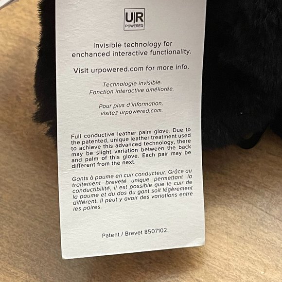 NWT Ugg Quilted Performance Glove black Size L/XL - Picture 8 of 8